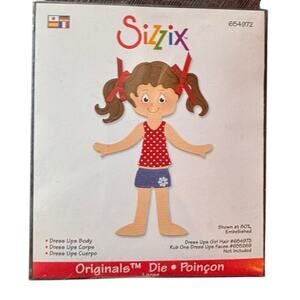 Sizzix Originals Lg Die Dress Up Body Girl #654972